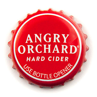 Angry Orchard hard cider crown cap