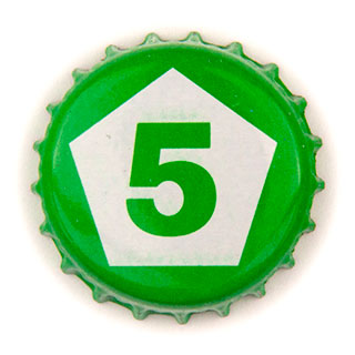 Five Points Brewing Co green crown cap