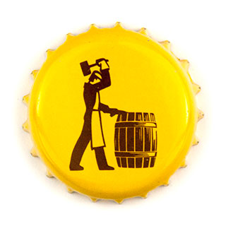 Harper's Brewing Co yellow crown cap