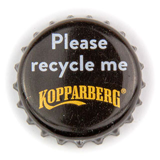 Kopparberg recycle crown cap