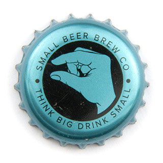 Small Beer Brew Co blue crown cap